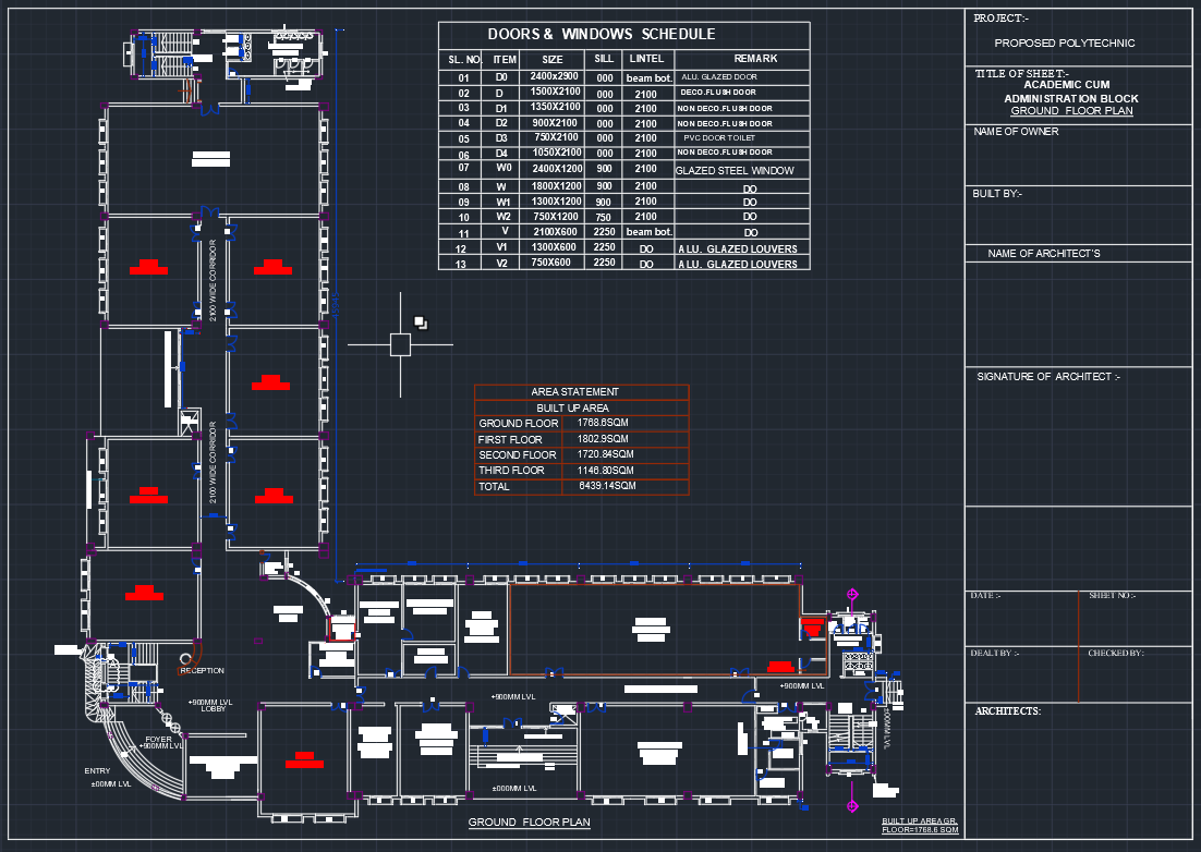 Academic floor plan
