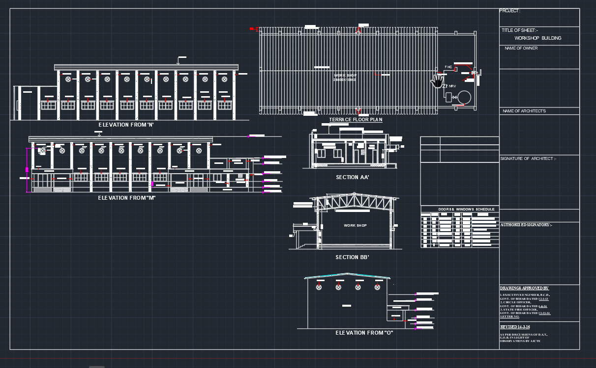 Warehouse drawing